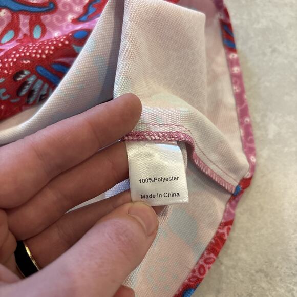 Tuckernuck Women's Marguerite Off Shoulder Top Sz M Pink Bell Sleeves Floral NWT - Picture 9 of 9